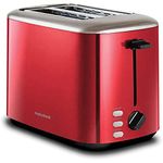 Morphy Richards Equip Red 2 Slice Toaster - Defrost And Reheat Settings - 2 Slot - Stainless Steel - 222066