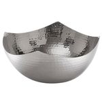 American Metalcraft SBH7 Squound Hammered Bowl, Stainless Steel, 11" Diameter, 3" Height, 126 oz. Capacity