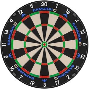 Mission Darts | Samurai 4 | Professional Bristle Dartboard | Knife Wire | White Spider Edition