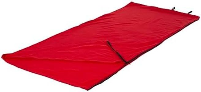 Stansport Fleece Sleeping Bag - Red (510-60), 75” x 32”