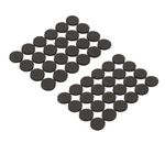 Homeaura Furniture Pads - 48 Pcs self-Adhesive Chair Leg Protector, Anti-Scratch & Noise Reduction Pads for Hardwood Floors - Black