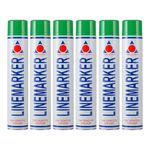 Aerosol Solutions Line Marker, Grass and Road Spray Paint, Green, 750 ml (Pack of 6)