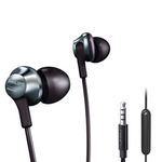 PHILIPS Pro Wired Earbud & in-Ear Headphones with Microphone, Ear Phones, in-Ear Headphones with Mic, Powerful Bass, Lightweight, Hi-Res Audio, 3.5mm Jack for Phones and Laptops Comfort