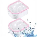 YIAGUN 2 PCS Nail Soak Off Bowl Manicure Bowl Nail Art Polish Remove Wash Soaker Tray Manicure Spa Tool