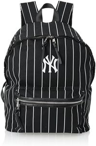 [MLB] [Major League Baseball] Striped Backpack, Yankees Black, 横31cm 縦41cm マチ22cm