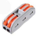 HEJISUN Wire Connector, Universal Connection Terminals Clamp With Control Lever Cable Connector Wire Connector Jointer Wire Jointer Conductor Connectors (PACK OF 25)