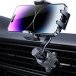 Rorhxia Car Vent Phone Mount, [Never Blocking Vent, Enjoy The Comfort of The A/C] Hands-Free Universal Extension Clip Air Phone Holder Car Fit for All Phones iPhone Samsung More