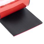 Adhesive Rubber Strips Neoprene Rubber Sheets, Rolls & Strips with Adhesive Backing Rubber Pads Self Stick Seal Rubber Gasket Tape Adhesive Back for Matting Padding - 4" Wide x 1/16" Thick x 10' Long