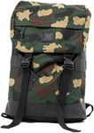 X RAY Canvas Rucksack Backpack Travel Overnight Weekend Bag for Men Women W/Capacity Adjustable 19L & Fits 15.6 Inch Laptop, Camo/Black