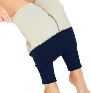 Gayhay Fleece Lined Leggings Women – High Waisted Winter Warm Yoga Pants Workout Tummy Control Thermal Warm Leggings Navy Blue