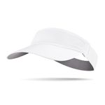 Arcweg Sun Visor Hat Women Men Sweat Absorption Sports Headband Elastic with Brim UV Protection UPF 50+ Foldable Sports Fashion Sun Cap Opti-Vent Sweatband Quick Drying 20.5''-22'' White