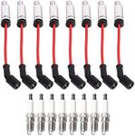 ENA Set of Red Wire Set with 8 Spark Plug Compatible with GMC Buick Cadillac Chevrolet Rainier Escalade Avalanche Express Silverado Suburban Tahoe Savana Sierra Yukon 5.3L 5.7L 5.3L 6.0L 41-962 9748HH