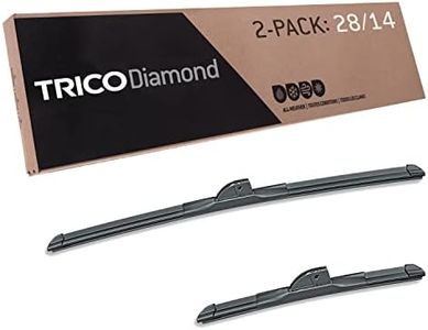 TRICO Diamond 28" + 14" Premium Automotive Replacement Windshield Wiper Blades (Set of 2), Passenger and Driver Side All-Weather Beam Wiper Blades for Select Vehicle Models