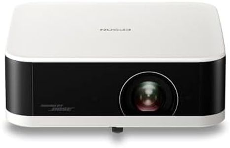 Epson Lifestudio Pop EF-61W | Full HD 1080p Portable Smart TV Projector | Sound by BOSE | 700 Lumens | 3LCD x RGB-LED | Google TV | Easy Setup | 150'' Display | 5-year warranty | White