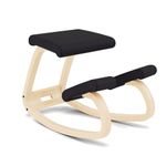 Varier Variable Balans, Original Kneeling Chair, Ergonomic Office Chair, Natural/Black, 10-Year Limited Warranty, Designed by Peter Opsvik