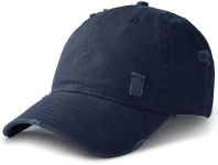 FURTALK Unisex Ripped Vintage Baseball Cap Distressed Low Profile Unstructured Washed Cotton Dad Hat Adjustable Navy