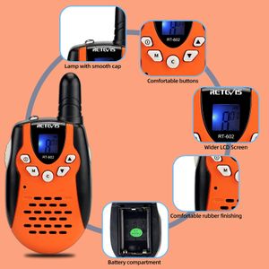 Retevis Kids Walkie Talkies, Orange – RT602 Two-Way Radios