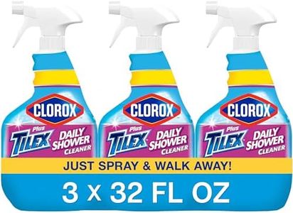 Clorox Plus Tilex Daily Shower Cleaner, 32 Fluid Ounce Spray Bottle, Pack of 3