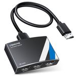 NEWCARE 4K HDMI Splitter 1 in 3 Out, Aluminum 1×3 HDMI Splitter Support 4Kx2K, 1080P, 3D, HDR, DTS/Doby-TrueHD for Xbox PS4 PS3 Fire Stick Roku Blu-Ray Player(HDMI Cable Included)