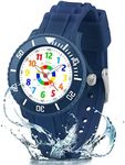 DTKID Kids Watch Children's Learning Wristwatch for Boys Girls, Analog Watch with Rotating Bezel, Easy to Learn The time Reading