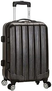 Rockland Melbourne Hardside Expandable Spinner Wheel Luggage, Metallic, Carry-On 20", Metallic, Carry-On 20", Melbourne Hardside Expandable Spinner Wheel Luggage