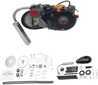 100cc Bicycle Engine Kit, 4 Stroke 3.5HP Gas Motorized Bike Motor, Chain Drive Conversion Kit for 26-28 Inch Bikes with 0.52 Gal Fuel Tank, 31 MPH Max Speed, 440 lbs Capacity