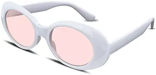 FEISEDY Clout Goggles Sunglasses Women Men Retro Oval Sunglasses Girls Boys Sunglasses B2253