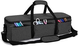 Luxja Foldable Bag Compatible with Cricut Explore Air and Maker, Carrying Bag Compatible with Cricut Explore Air and Supplies (Bag Only), Black, Bag for Machine