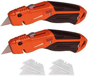 beyond by BLACK+DECKER Utility Knives (2 PK) - Retractable Utility Knife with Comfortable Grip and Quick Change Blade - Versatile Hand Tools (Model Number: BDHT1039495APB)