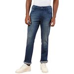 Wrangler Men's Straight Jeans (WMJN005871_Blue