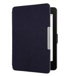 kwmobile Case Compatible with Amazon Kindle Paperwhite Cover - Microfiber E Reader Magnetic Flip Cover - Blue