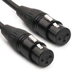 NANYI XLR Splitter Cable, Microphone Cable XLR to XLR Patch Cables (XLR Female To Female -5Meters)