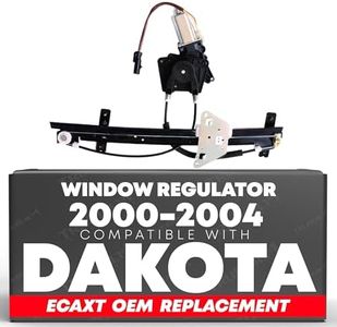 Power Window Regulator w/Motor Assembly, Front Passenger Side - Compatible with 2000-2004 Dodge Dakota, 1998-2003 Dodge Durango - OEM 5066430AB, 55256418, 741-648