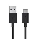 Belkin USB-IF Certified 2.0 USB-A to USB Type C (USB-C) Charge Cable, Black, 6 ft/1.8 m F2CU032bt06-BLK