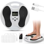 Foot Massagers for Pain and Circulation Rechargeable, Cordless Circulation Blood Booster for Feet and Legs, Portability EMS Foot Massager for Pain Relief, Neuropathy, Plantar Fasciitis, Improve Sleep