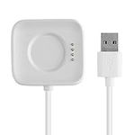 kwmobile USB Cable Charger Compatible with Oppo Watch 1 (46mm) Cable - Charging Cord for Smart Watch - White