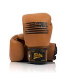 Fairtex BGV21 Legacy Muay Thai Boxing Gloves MMA UFC K1 Kick Boxing Training Genuine Leather Classic Matte Brown - 14oz