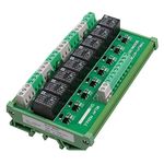 Good BNTai 8 Channel Interface Relay Module 12VACDC 24VACDC 110VAC 230VAC DIN Rail Panel Mount Automation PLC Board (8Channel ACDC12V)