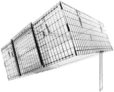 Tomahawk Live Trap - Model DT1 - Tomahawk TNR Series Neighborhood Cats Drop Trap - 36x36x14 Collapsible