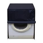 Lithara Waterproof Front Load Washing Machine Cover 8 Kg, 8.2 Kg, 8.5 Kg, 9 Kg (Navy Blue)