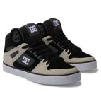 DC Shoes Men's Pure High Top Wc Sneaker, Black Grey and Brown, 11 UK