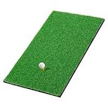 LaiEr Golf Mat Chopping Game Training Aids Golf Hitting Mats Indoor/Outdoor Training | Comes with 2 60mm Rubber T Golf Training Mats