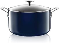 Granitestone Lightweight Dutch Oven Pot with Lid, 5 Qt Nonstick Dutch Oven Stock Pot, 10 in 1 Enamel Cooking Pot & Dutch Oven for Bread Baking, Stovetop Oven & Dishwasher Safe, 100% Toxin Free–Cobalt