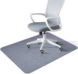 Office Chair Mat for Hardwood & Tile Floor, 120 * 100cm Computer Gaming Rolling Chair Mat, Under Desk Low-Pile Rug, Large Anti-Slip Floor Protector for Home Office