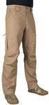 LA Police Gear Men's Atlas Tactical Cargo Pants, Lightweight Stretch Tactical Pants for Men, Durable Ripstop Work Pants, Coyote, 38W x 36L