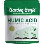 Garden Genie Humic Acid for Plants (Potassium Humate Flakes 98%) | Plant Growth Enhancer, Soil Conditioner, Improves Plant Root System, 830gm