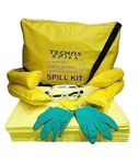 TECHNOSPILL Hazmat Spill Kits 15 LITER. (Absorb: Hospital Chemicals, Acid, Bases, Solvents, Mixed Chemicals, Other Acidic & Alkalis based Liquids) (15 L)