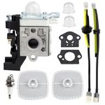 HUSWELL SRM225 Carburator Tune Up Kit for Echo SRM-225 SRM225i SRM225U SRM225SB GT225 GT225i GT225L GT225SF PAS225 PE225 PPF225 SHC225 String Trimmer Edger Zama RB-K93 A021001690 A021001691 Carburetor