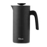 Tiken 1L French Press Coffee Maker Stainless Steel Double walled Vacuum Insulated Coffee Press Dishwasher Safe