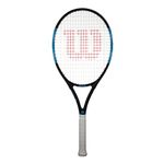 wilson Ultra Elite 105 Adults Tennis Racket (Available in Grip Sizes 1 to 4) (Grip 3 (4 3/8'')), Black, Blue, White